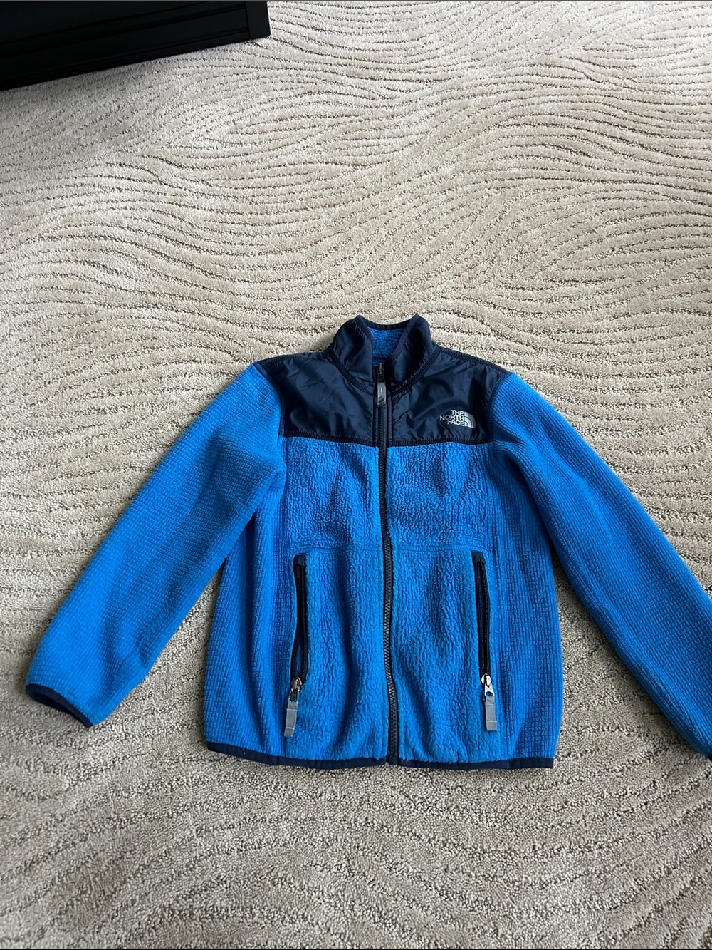 The North Face Kids Blue & Navy Fleece Jacket - Full Zip
